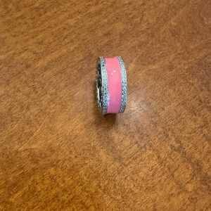Pink and Silver Ring size 7